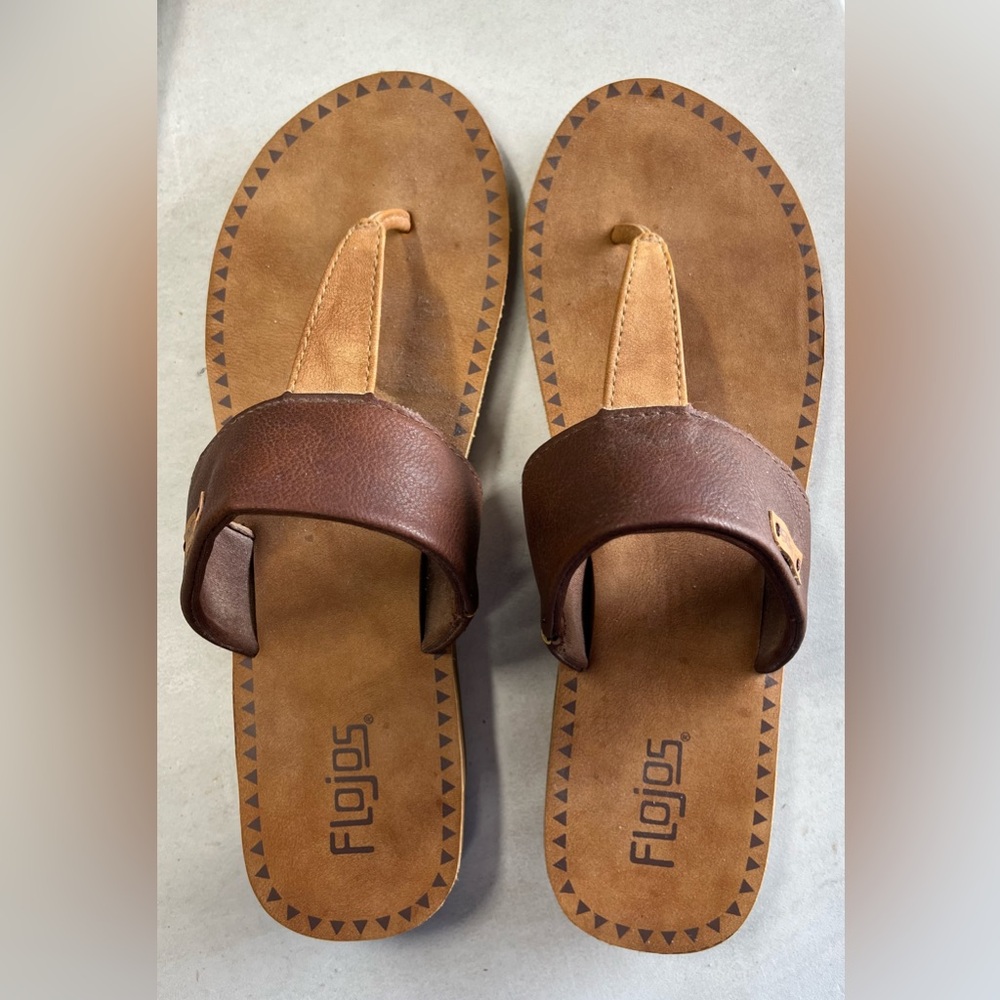 Flojos Tan and Brown Sandals